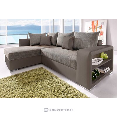 Cappucino color leather corner sofa john whole