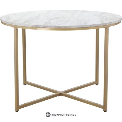 Marble imitation dining table gondat d=110cm intact