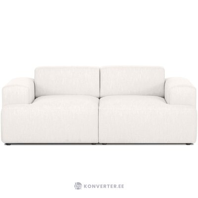 Šviesiai pilka modulinė sofa (melva) 198cm su grožio defektu