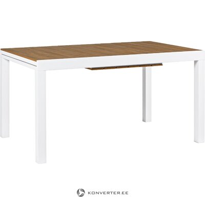 White extendable garden table elias (bizzotto)