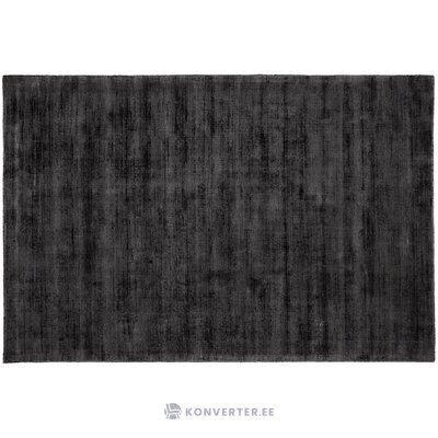 Black hand-woven viscose carpet (jane) 120x180 intact
