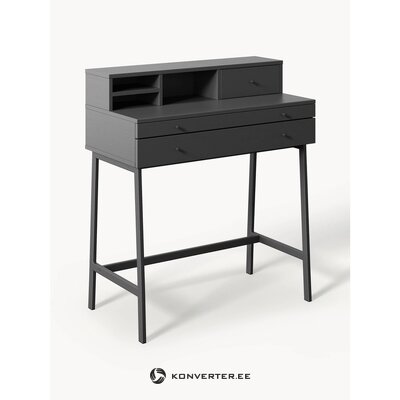 Dark gray desk (lias) with cosmetic flaws.