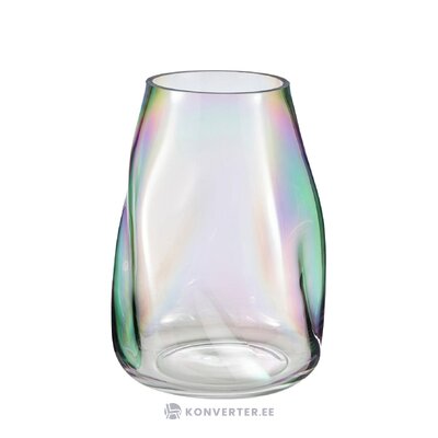 Glass flower vase (rainbow) intact