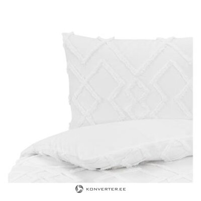 White perkali bedding set (faith) 135x200cm + 80x80cm whole, hall sample