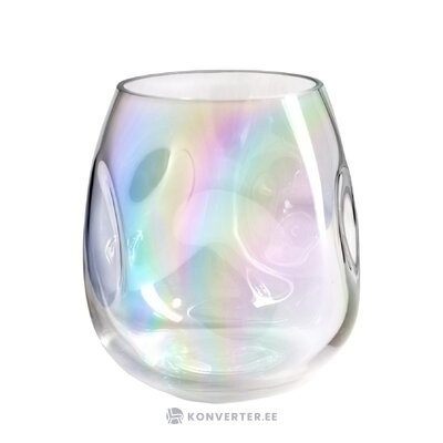 Glass vase (rainbow) intact