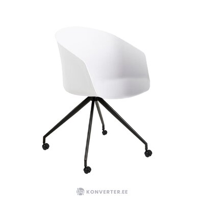 Baltos ir juodos spalvos dizaino kėdė (cronos) su kosmetiniais defektais