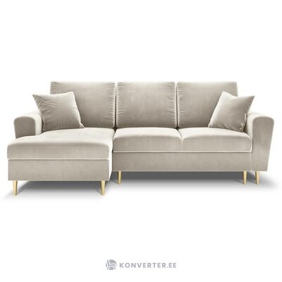 Velvet corner sofa bed moghan (micadoni home)