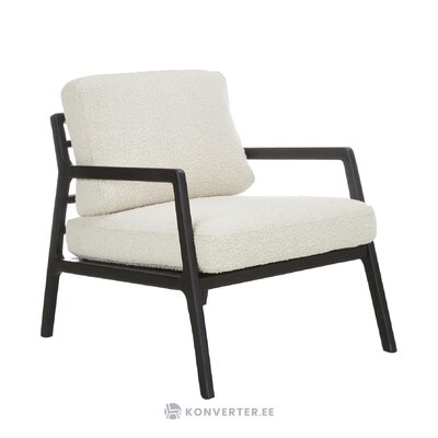 Black and white design armchair (becky) intact