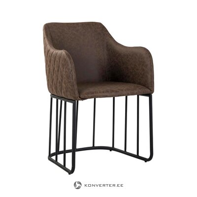 Brown design armchair (skylar) whole, in a box