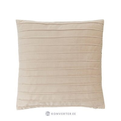 Light beige velvet pillowcase (lola) intact