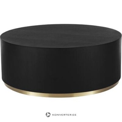Black-gold coffee table (clarice) sample in the hall, small beauty flaw