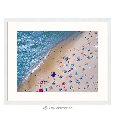 Настенная картина оживленный пляж (любое изображение) с изъянами красоты.