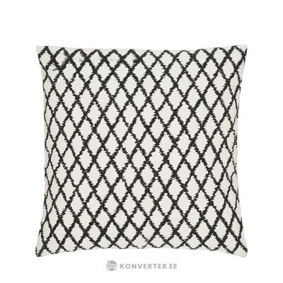 Cotton pillowcase (twila) with a white and black pattern, intact