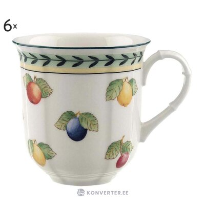 Set of 6 coffee cups garden fleurence (villeroy &amp; boch)