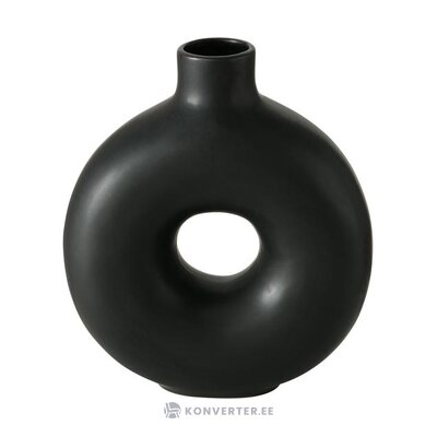Black design flower vase lanyo (boltze) intact
