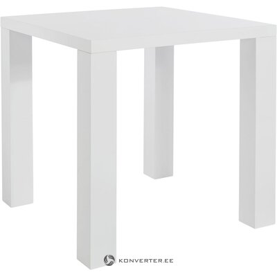 Balts, glancēts pusdienu galds (80x80)