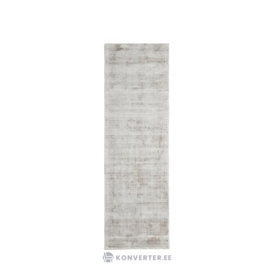 Light grey-beige viscose carpet (jane) 80x300 intact