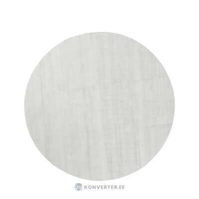 Silver gray round viscose carpet (jane)d=200 whole