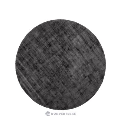 Ковер круглый вискозный черный (джейн)d=150