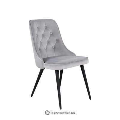 Light gray-black velvet chair ina (venture design) whole, in a box
