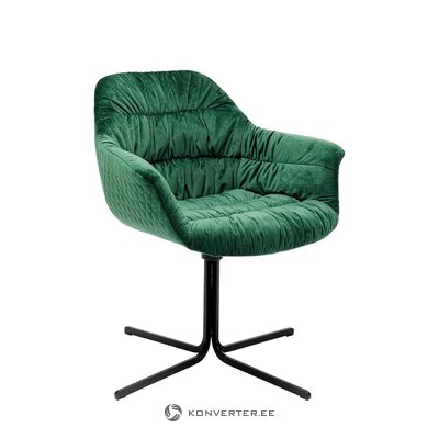 Green design velvet chair colmar (rough design) whole, in a box