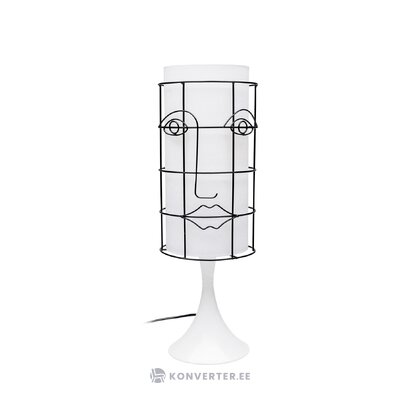 Design table lamp grid face (kare design) intact