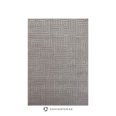 Pilkos spalvos struktūrinio rašto kilimas manipu (ella) 160x230cm visas, dėžutėje