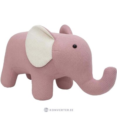 Handmade sitting elephant (crochetts) intact