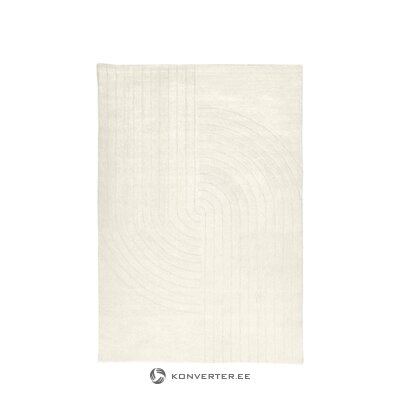 Valge Struktuurse Mustriga Villane Vaip (Mason) 160x230cm