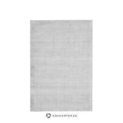Sidabrinės pilkos spalvos viskozės kilimas (jane) 120x180cm visas, dėžutėje