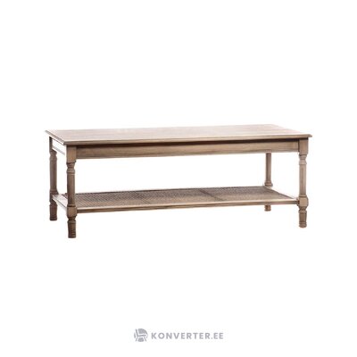 Light brown coffee table (antique) with beauty flaws