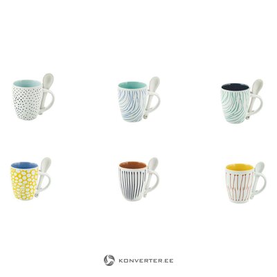 Set of coffee cups 6-piece (marea) whole, in a box