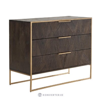 Brown-gold chest of drawers (harry) with beauty flaws