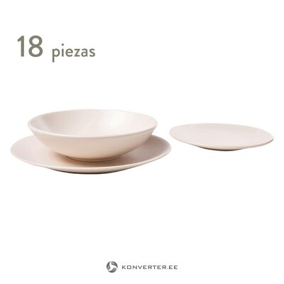 Set of white dishes 18-piece (serena) whole, in a box