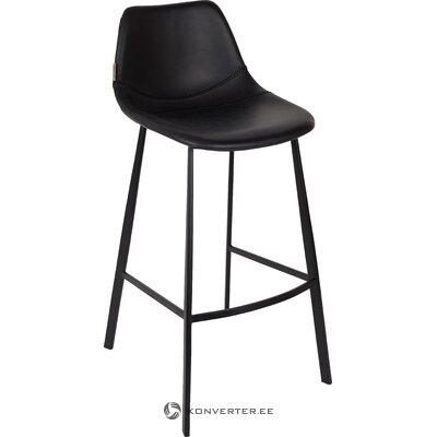 Black bar stool (dutchbone) (hall sample, with defect,)