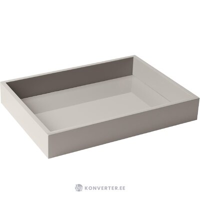 Gray tray (hayley) with beauty flaws.