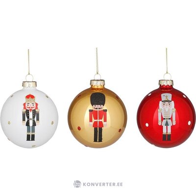 Set of Christmas ornaments 12 pcs nutcracker (edelman)