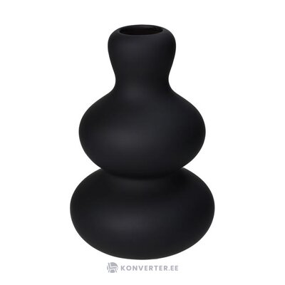 Черная ваза для цветов штраф (коллекция hd) неповрежденная