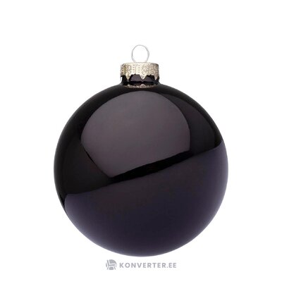 Black Christmas ornament with shiny (bizzotto) beauty flaws.