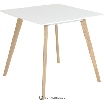 White-brown small dining table (zago) (whole, in a box)