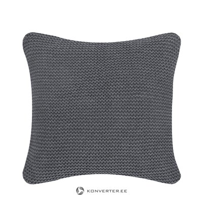 Dark gray woven pillowcase (adalyn) 40x40cm whole, hall sample