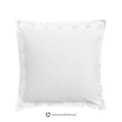 Baltas pagalvės užvalkalas bijūnas (calma house) 60x60cm visas, salės pavyzdys
