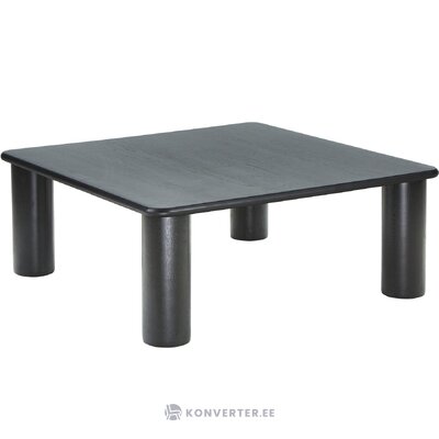 Black solid wood coffee table (didi) with a beauty flaw