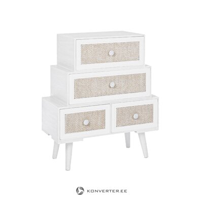 White design chest of drawers (khloe) whole, in a box