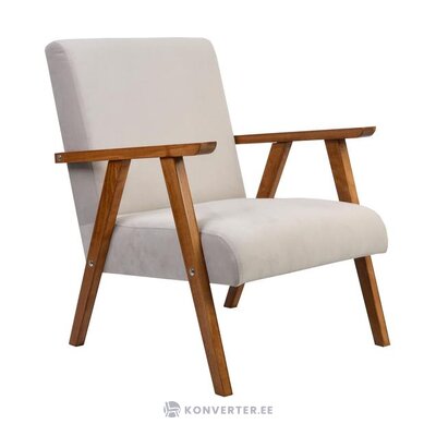 Светло-серо-коричневое кресло виктория (стиль дом арт) в первозданном виде