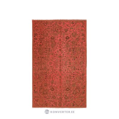 Sarkana raksta vilnas paklājs cali (rugtales) 166x270 neskarts