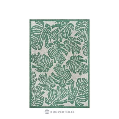 Серо-зеленый узорчатый ковер монстера (нортрагс) 200х290 неповрежденный