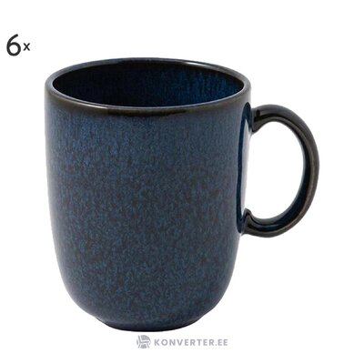 6 tējas tasīšu komplekts lave bleu (villeroy &amp; boch) neskarts