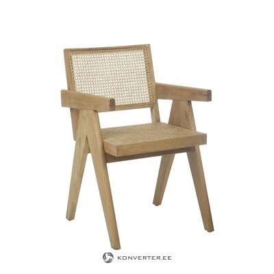 Šviesiai rudo dizaino kėdė (sissi), nepažeista, dėžutėje