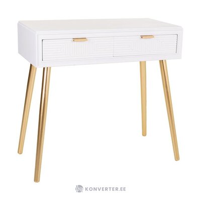 White and gold console table janette (creaciones meng) intact